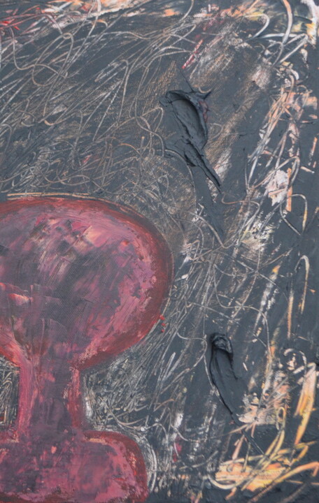 Картина под названием "Confused brain" - Quentin Monnet, Подлинное произведение искусства, Акрил