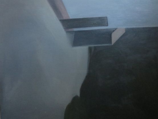 Schilderij getiteld "sans titre" door Raf Peeters, Origineel Kunstwerk, Olie