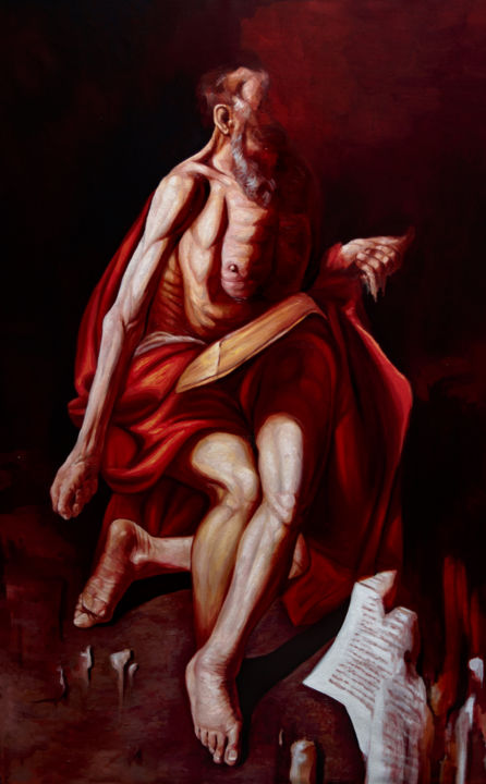 Painting titled "Archetypes of a col…" by Rafael Pascuale Zamora, Original Artwork, Oil