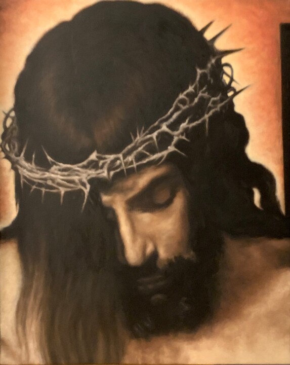 Painting titled "Jesus Christ" by Raniero Stefanelli, Original Artwork, Oil