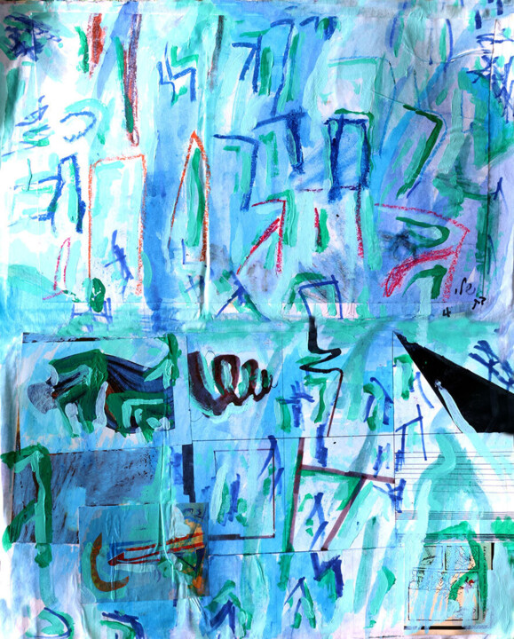 绘画 标题为“Abstrakte Gemälde M…” 由Raphael Perez, 原创艺术品, 丙烯