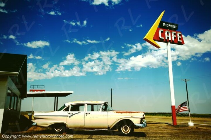 Fotografía titulada "Midpoint Cafe - Rou…" por Rémy Lacroix, Obra de arte original, Fotografía digital Montado en Cartulina