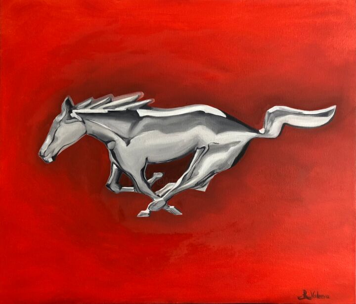 绘画 标题为“Mustang “Drive” ser…” 由Renata Valeeva, 原创艺术品, 油