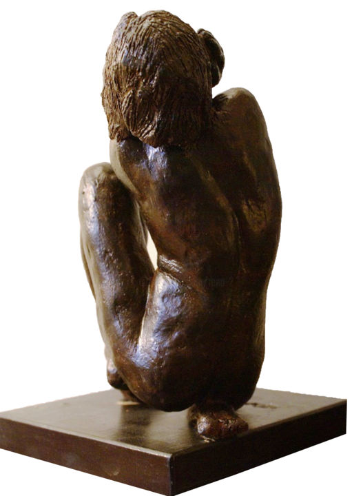 Sculpture titled "Espoir" by Reno, Original Artwork, Clay