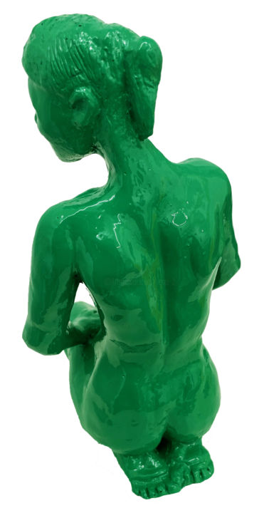 Sculpture titled "Pat'sback" by Reno, Original Artwork, Resin