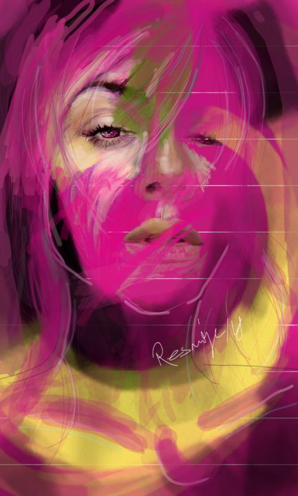 Arte digital titulada "Woman-19" por Ressmiye, Obra de arte original, Pintura Digital