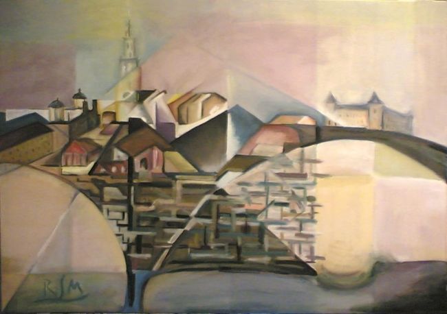 Pintura titulada "Toledo I" por Ricardo Lopez, Obra de arte original