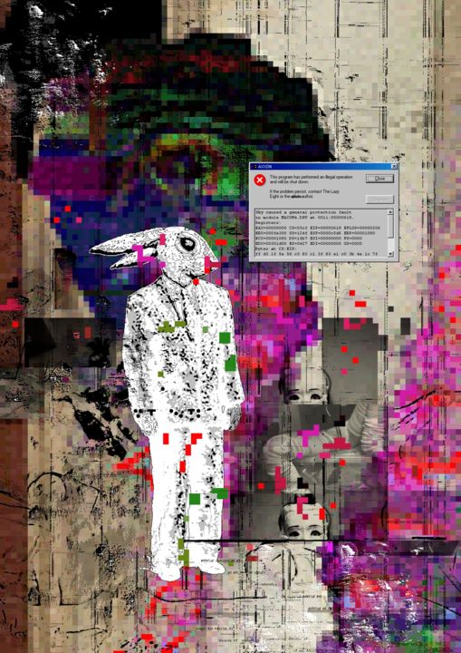 Digital Arts titled "GlitchPop1" by Riccardo Mantelli, Original Artwork, Other