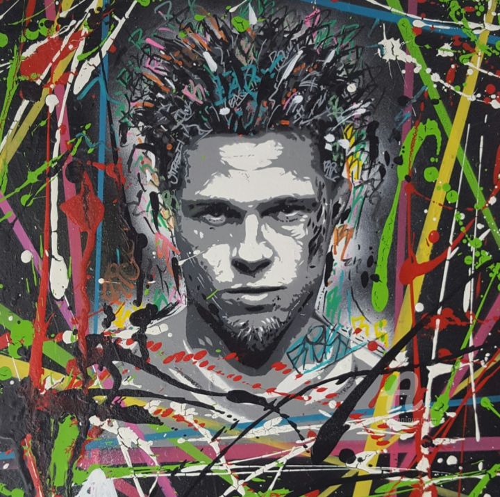 Tyler Durden . Fight Club, Painting by Ricky | Artmajeur