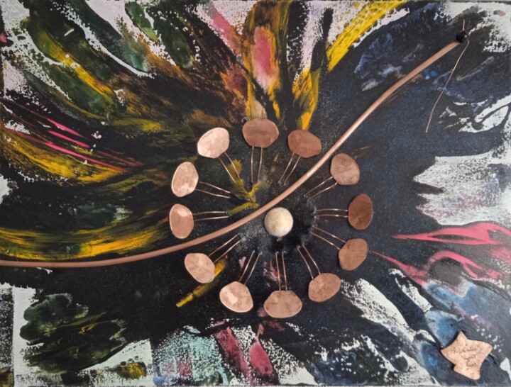 Картина под названием "" Pollinisation. "" - Riquet Faure, Подлинное произведение искусства, Масло Установлен на Деревянная…