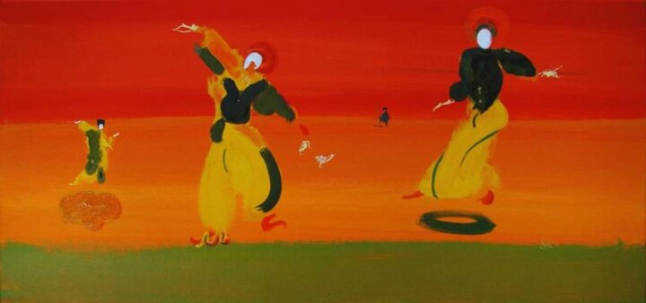 Painting titled "Zowie typical movem…" by Rob Arbouw, Original Artwork, General
