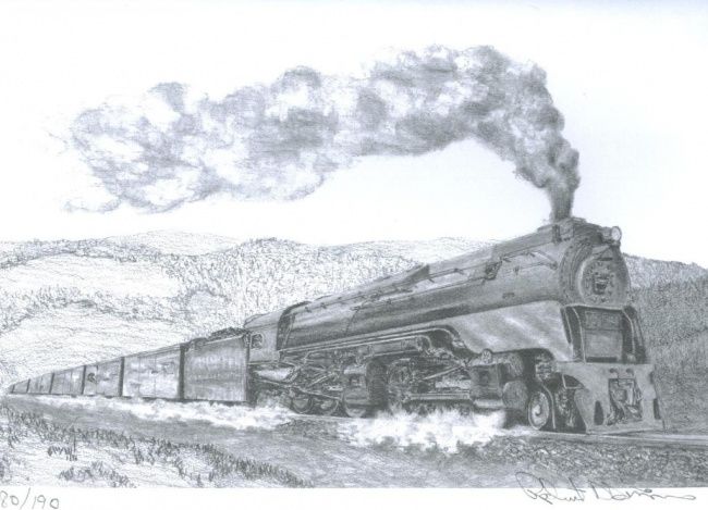 Drawing titled "Limited Edition 38" by Robert A Swain, Original Artwork