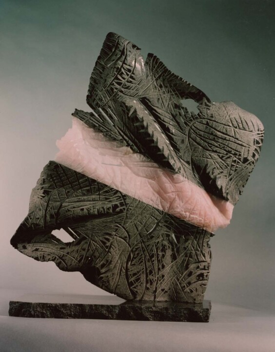 Sculpture titled "fabric piece" by Robert Winslow, Original Artwork, Stone