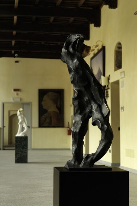 Scultura intitolato "DAVIDE" da Roberto Tagliazucchi, Opera d'arte originale, Bronzo