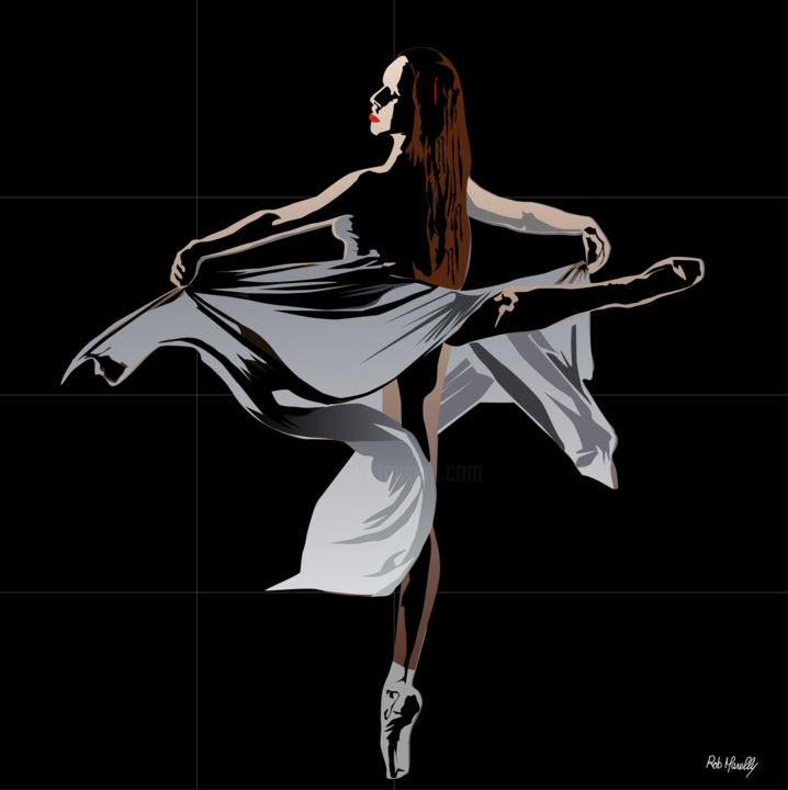 "Danseuse Etoile" başlıklı Tablo Roby Marelly tarafından, Orijinal sanat