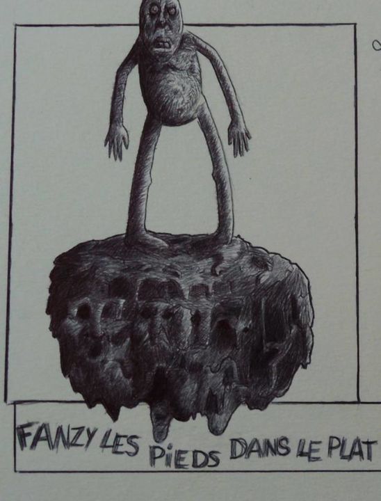 Artigianato intitolato "fanzy-les-pieds-dan…" da Mdamesoleil, Opera d'arte originale
