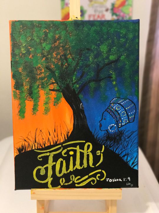 Pittura intitolato "Faith" da Rochelle Davis, Opera d'arte originale