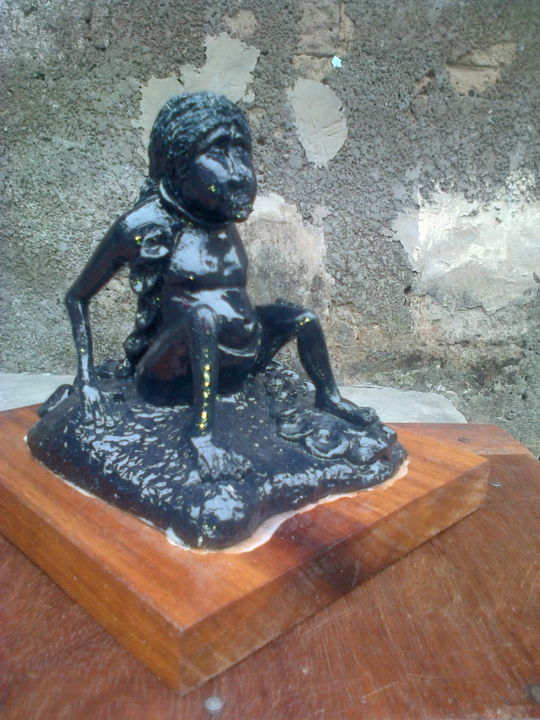 Sculpture intitulée "esclave-enchainer.j…" par Rodrigue Rutebuka, Œuvre d'art originale