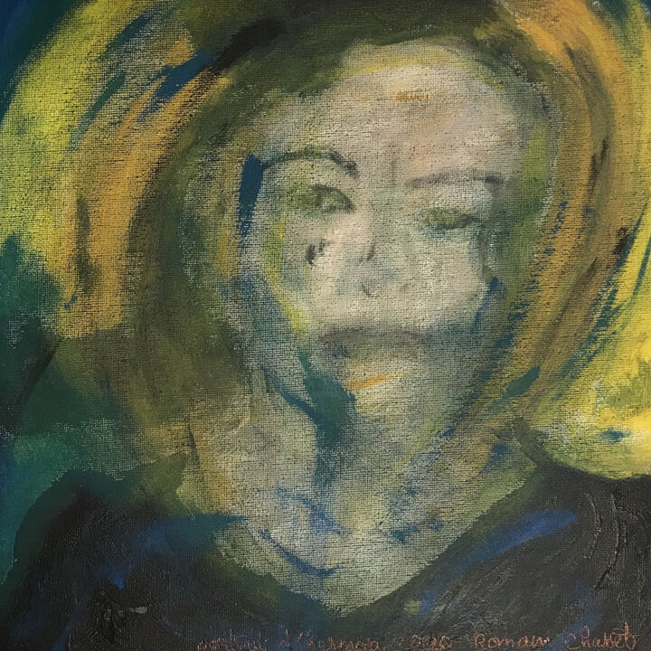 Malarstwo zatytułowany „Portrait d’hermosa” autorstwa Romain Chasset, Oryginalna praca, Akryl