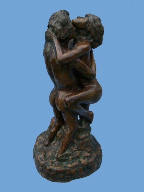 Sculpture intitulée "CASAL EXITADO" par Romeo Zanchett, Œuvre d'art originale