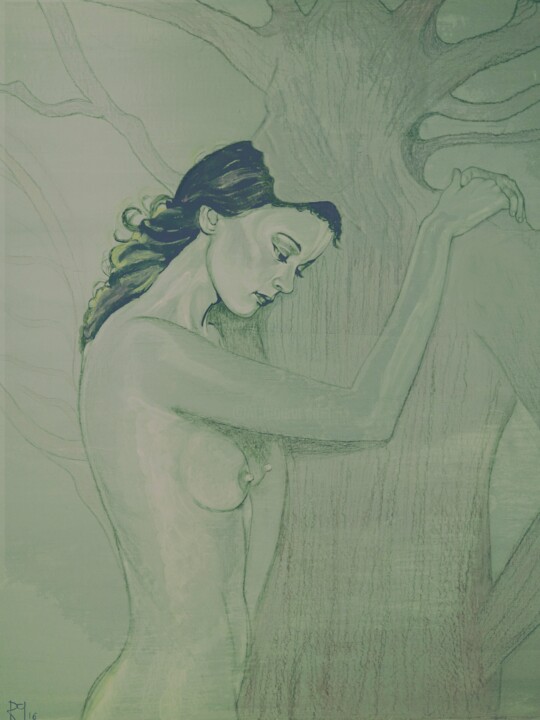 Ζωγραφική με τίτλο "Hymen" από Rose Phelep, Αυθεντικά έργα τέχνης, Ψηφιακή εκτύπωση