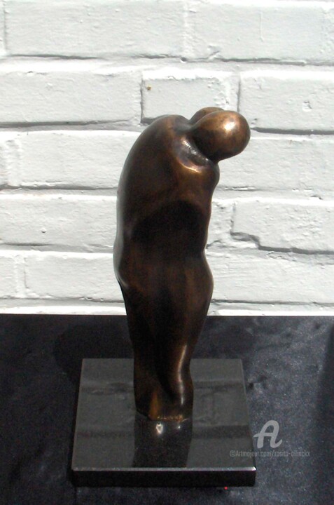 Sculptuur getiteld "A french kiss" door Rosita Allinckx, Origineel Kunstwerk, Bronzen