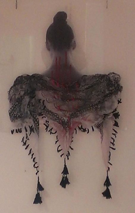 Collages intitulée "Gipsy Blood" par Rossana Liberalesso, Œuvre d'art originale, Textiles