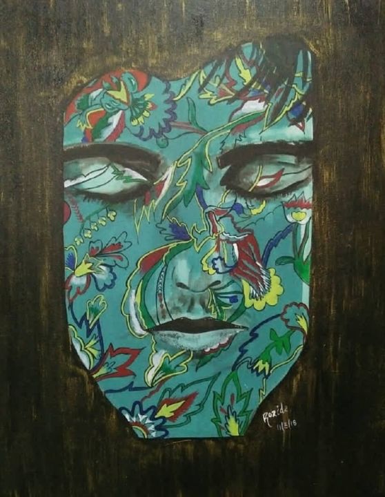 绘画 标题为“Silence” 由Rozida And Dilawar, 原创艺术品, 丙烯