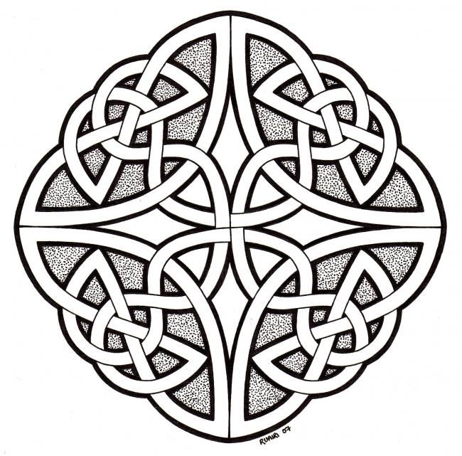 "celtic knotwork" başlıklı Tablo Ruairi tarafından, Orijinal sanat