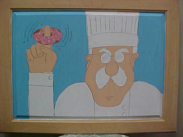 Картина под названием "Whoop De Donut" - Rubberducky, Подлинное произведение искусства