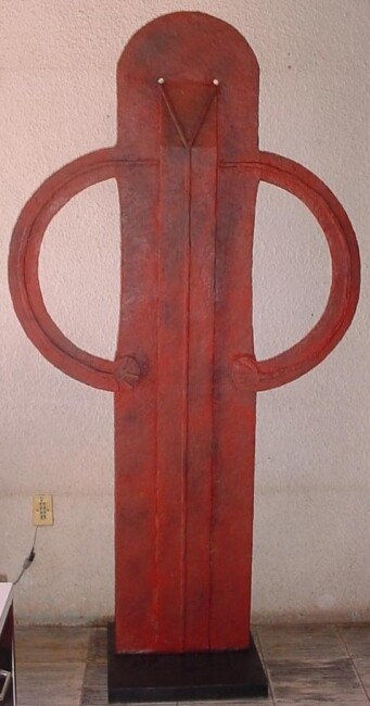 Sculpture titled "HOMBRE ROJO" by Rufino Tamayo, Original Artwork