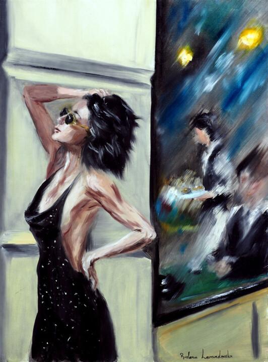 Pintura titulada "Parisian Chic" por Ruslana Levandovska, Obra de arte original, Oleo Montado en Bastidor de camilla de made…