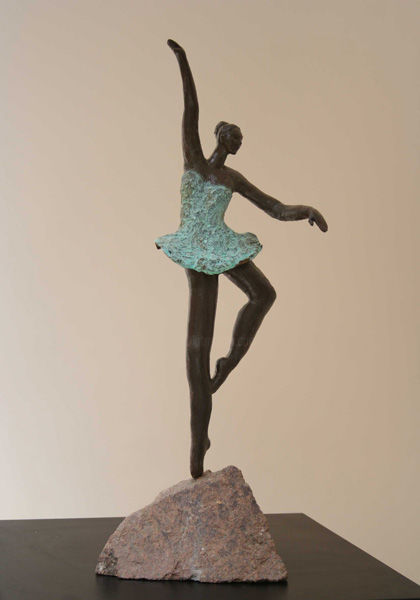 Sculpture titled "Dancer I" by Tal Golan, Original Artwork, Terra cotta