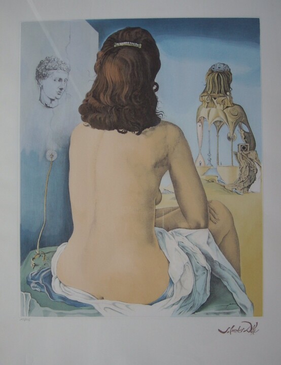Obrazy i ryciny zatytułowany „Ma femme nue” autorstwa Salvador Dali, Oryginalna praca, Akryl