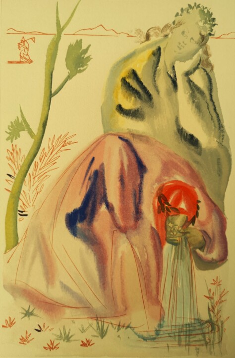 Gravures & estampes intitulée "Źródło [Czyściec: p…" par Salvador Dali, Œuvre d'art originale, Xylographie