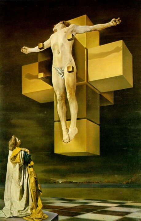 Gravures & estampes intitulée "Corpus Hypercubicus…" par Salvador Dali, Œuvre d'art originale