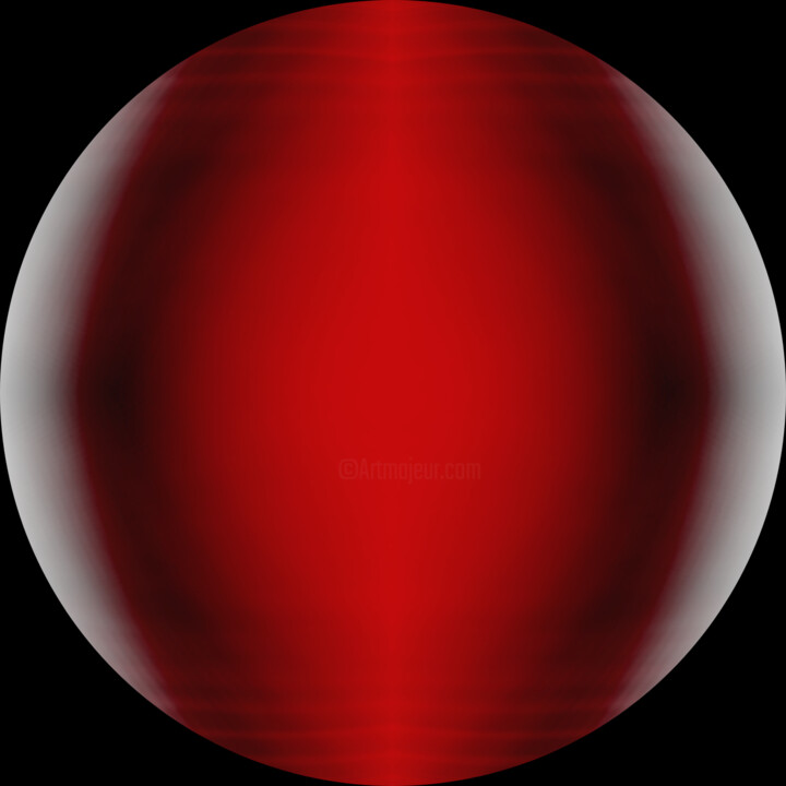 Photography titled "Orb 2.0 Red" by Salvatore John Sgroi, Original Artwork, Digital Photography