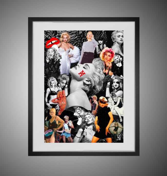 Digital Arts με τίτλο "Madonna" από Sam _i Digital Art, Αυθεντικά έργα τέχνης, Φωτογραφία Μοντάζ