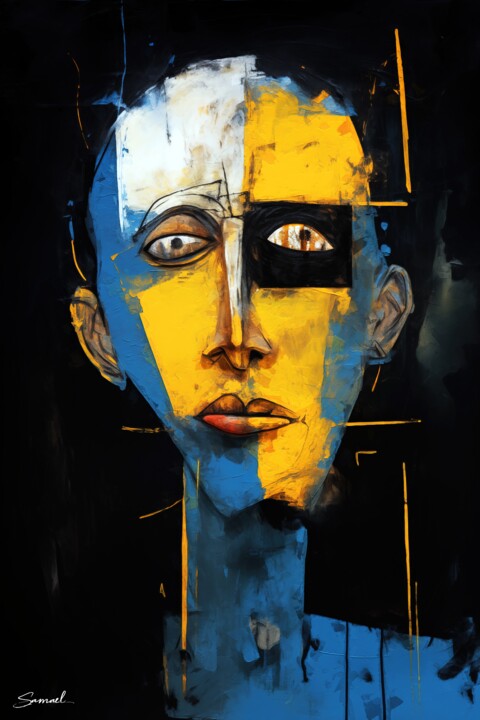 Digital Arts titled "Self/Aware" by Samael, Original Artwork, Digital Painting