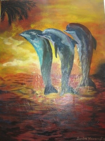 Painting titled "The ocean of life" by Sanarte Sanarte, Original Artwork, Other