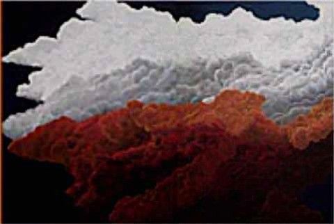 Peinture intitulée ""Erupt"" par Sandbender, Œuvre d'art originale