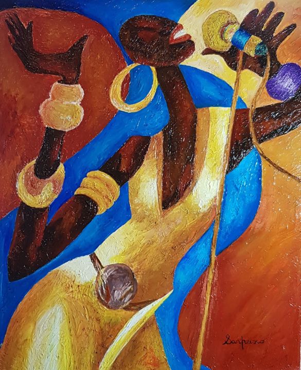 Peinture intitulée "couteau huile sur t…" par Sanpasco, Œuvre d'art originale, Huile