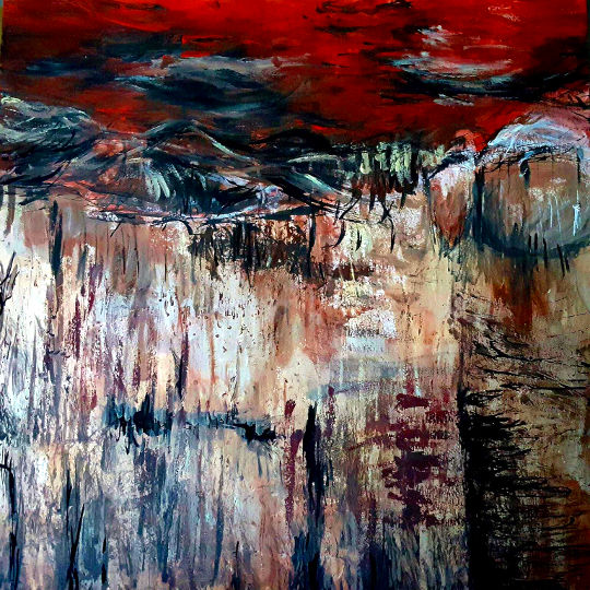 Peinture intitulée "Rocas" par Sara Izquierdo De Manuel, Œuvre d'art originale