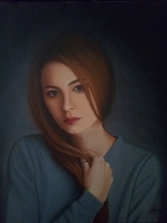 Pintura titulada "melancholy" por Sasa Milojkovic, Obra de arte original, Oleo