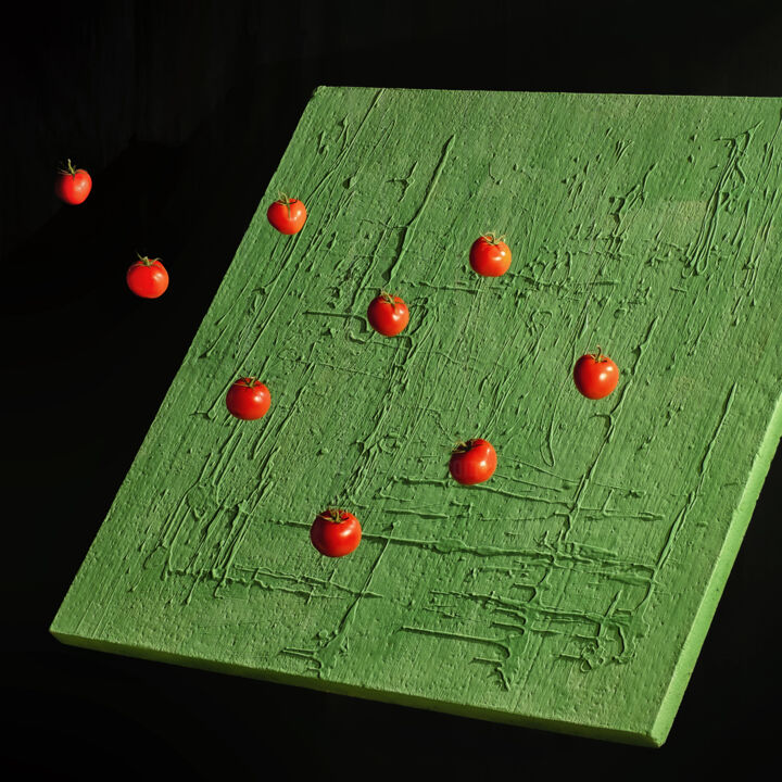 摄影 标题为“Томаты с зеленым кв…” 由Sasha Gorben, 原创艺术品, 数码摄影
