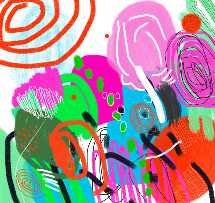 "Spring blossom abst…" başlıklı Dijital Sanat Sasha Robinson tarafından, Orijinal sanat, 2D Dijital Çalışma