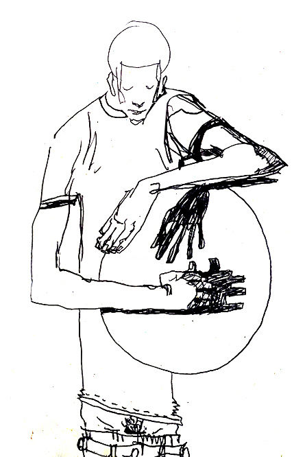 Dessin intitulée "homme-17.jpg" par Saycyl, Œuvre d'art originale