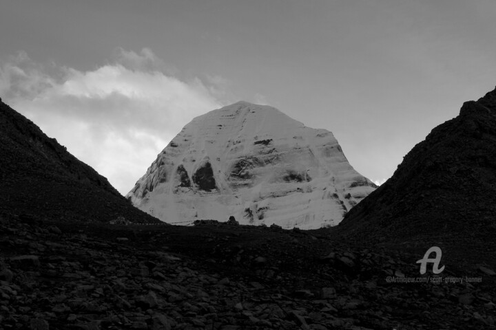 Fotografia zatytułowany „Mount Kailash and c…” autorstwa Scott Gregory Banner, Oryginalna praca, Fotografia cyfrowa