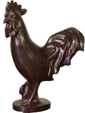 Rzeźba zatytułowany „Coq” autorstwa Pascal Levallois, Oryginalna praca