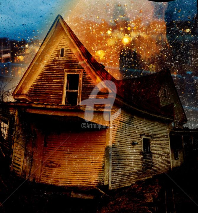 Digital Arts titled "Maison 02" by Sébastien Béliveau, Original Artwork, Photo Montage